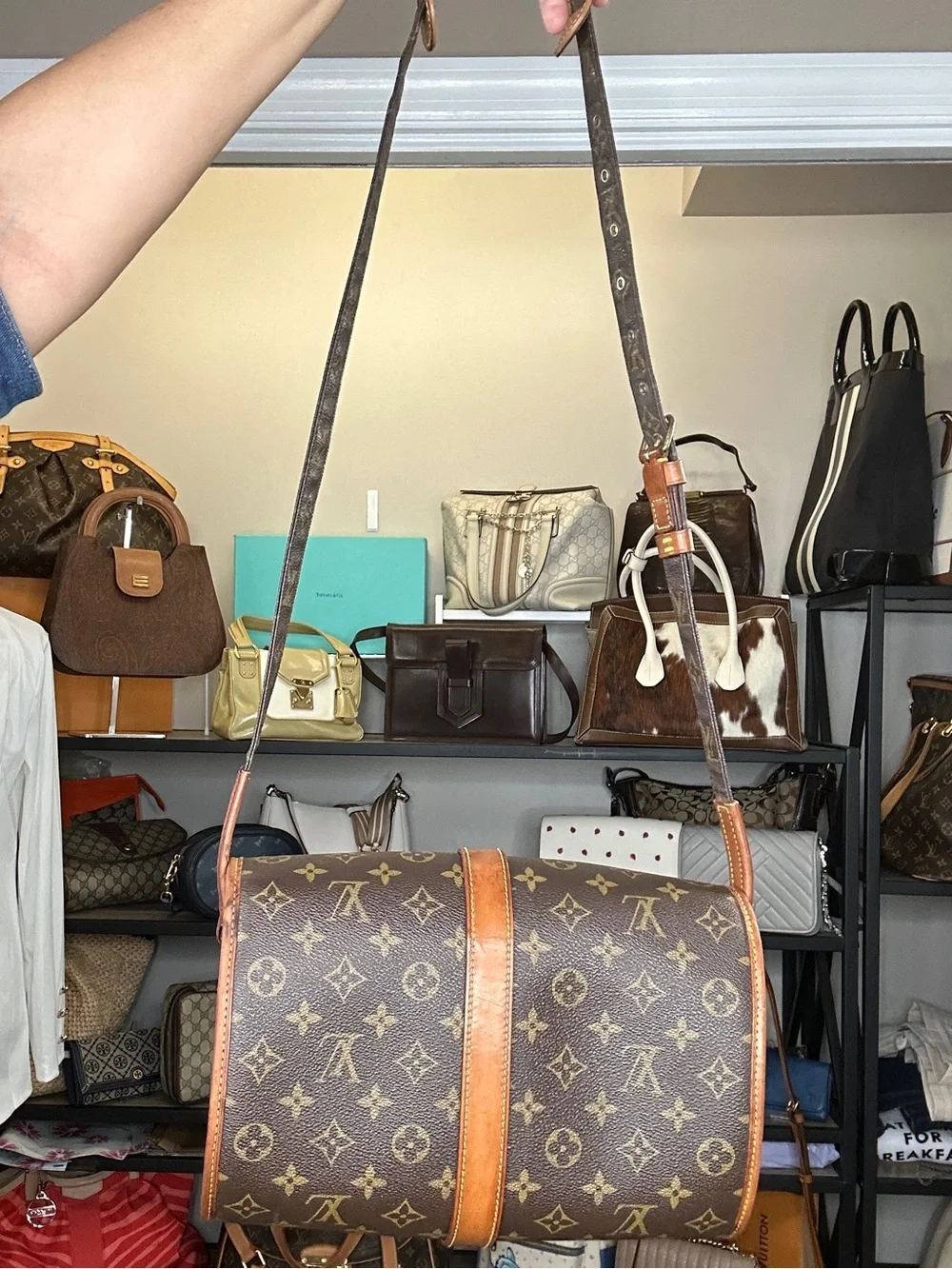 Louis Vuitton Marne GM Monogram Crossbody Bag VI0927 France 1997 COA - Picture 3 of 15